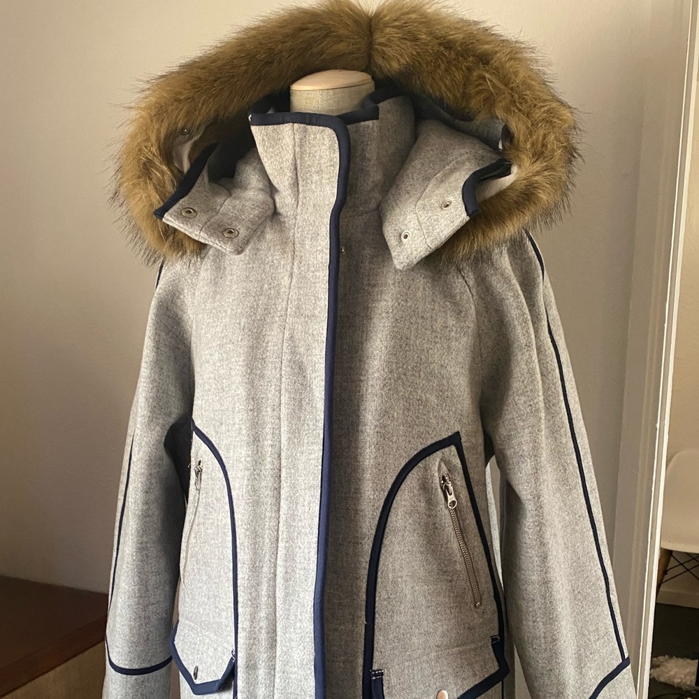 J.Crew Summit parka in Italian stadium-cloth wool NWT - Picture 7 of 7